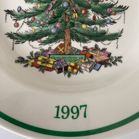 Spode Holiday Spode 997 Christmas Tree Collector Year Plate England